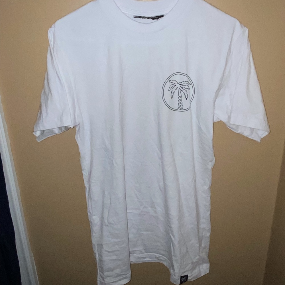 Blvd Supply White Short-Sleeve Logo T-Shirt, men's size small